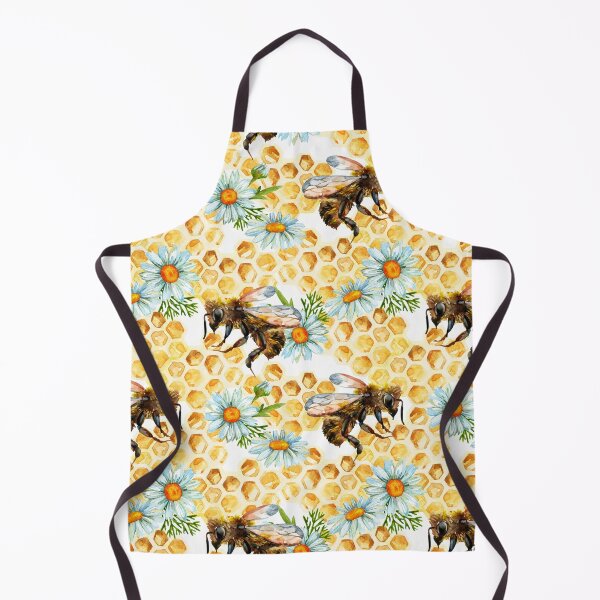 Item preview, Bees and Honey summer print designed and sold by Red Witch Art.