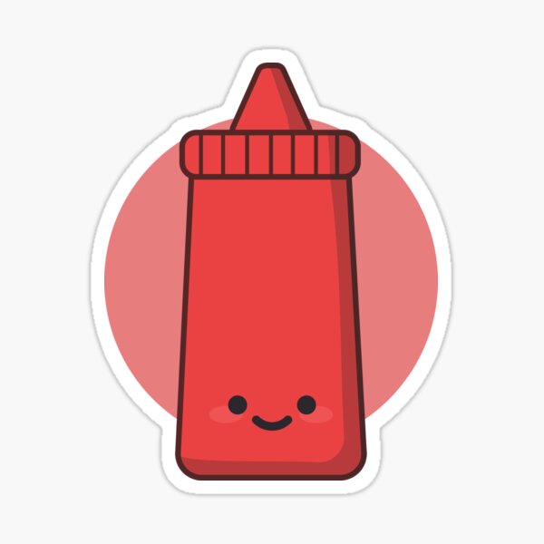 "Kawaii Ketchup Cute Tomato" Sticker for Sale by JkLxCo Redbubble