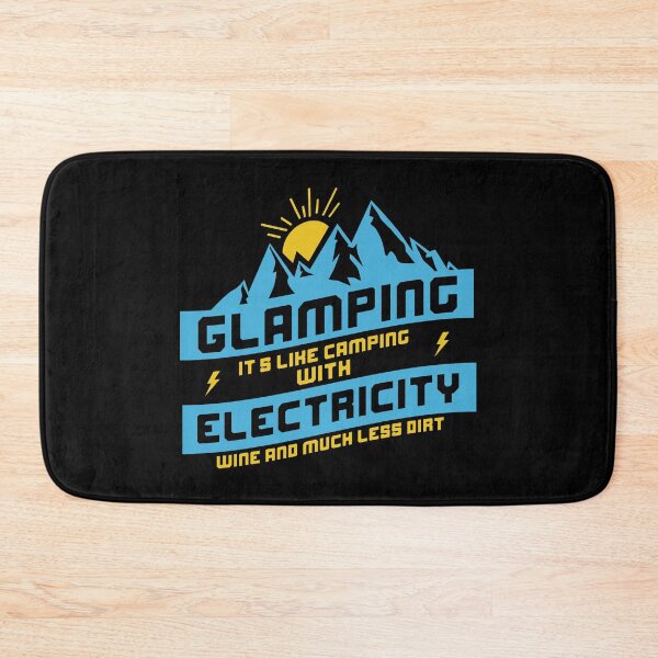 Item preview, Glamping Luxury Hike Campfire Camper Wanderlust Outdoor Mountains Boy Scout Woods Travel Gift Idea (Blue Edition) designed and sold by SimonGs.