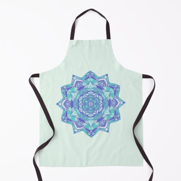 Item preview, blue mandala designed and sold by MandalaFlowerArt.