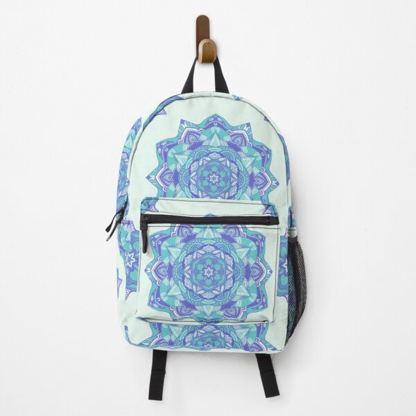 Item preview, blue mandala designed and sold by MandalaFlowerArt.
