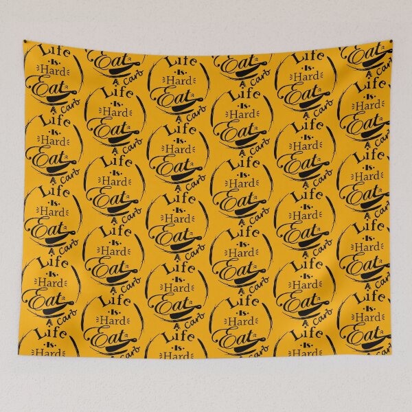 Item preview, Life Is Hard Eat A Carb Masks Patterns  designed and sold by Bettylop.