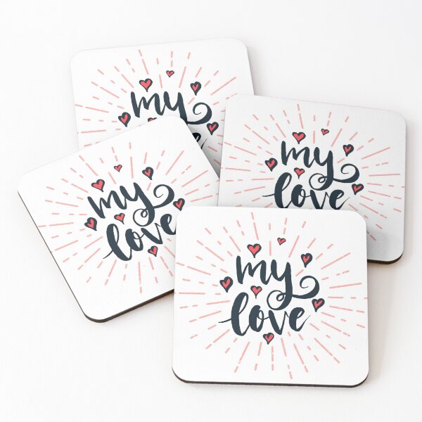 Item preview, My love with hearts lettering. designed and sold by ShutterKapan.