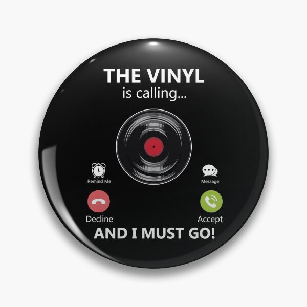Item preview, The Vinyl Is Calling And I Must Go Vinyl Record Player Gear designed and sold by DynamicDesign.