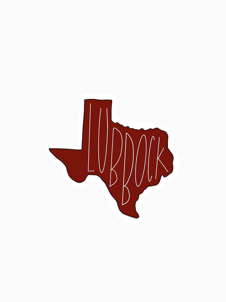 "Lubbock Texas Sticker" Tshirt by karabates Redbubble