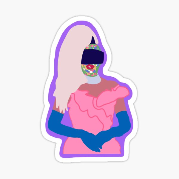 "RuPaul Facekini" Sticker for Sale by cassidyjw Redbubble