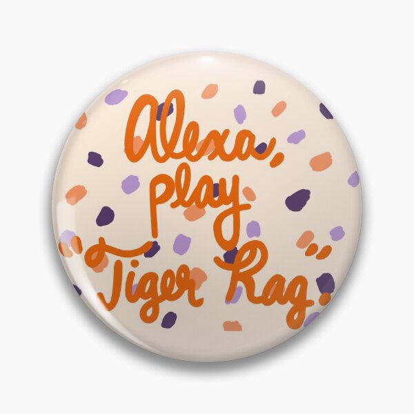 Item preview, Alexa, play "tiger rag" Dots - Orange and Purple designed and sold by emilees.