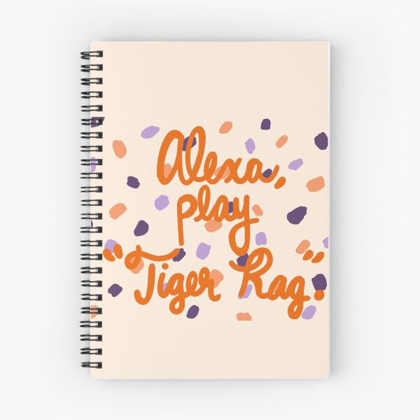 Item preview, Alexa, play "tiger rag" Dots - Orange and Purple designed and sold by emilees.