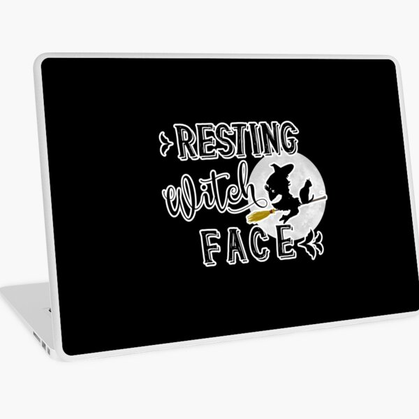 resting witch face Laptop Skin
