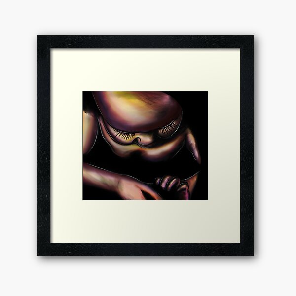 Baby Lashes Framed Art Print