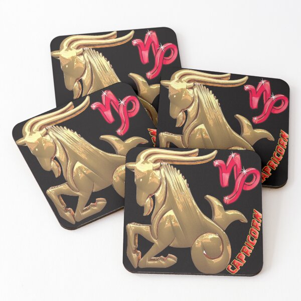 Item preview, CAPRICORN SIGN • Things for personal use and gifts / Theme: Astrology, Horoscope, 12 Signs, Birthday, Zodiac • designed and sold by •GOLDENGENES •.