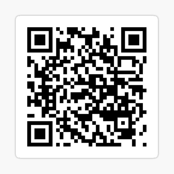 Monster S Inc Loud Theme Song Qr Code Sorry Sticker By Soullescarbon41 Redbubble - monsters inc loud theme roblox id 2019