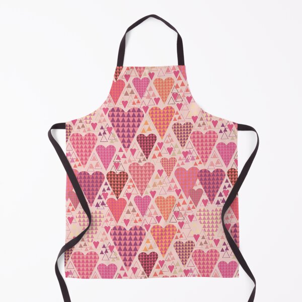 Item preview, Hearts and Triangles on peachy pink designed and sold by Palifino.