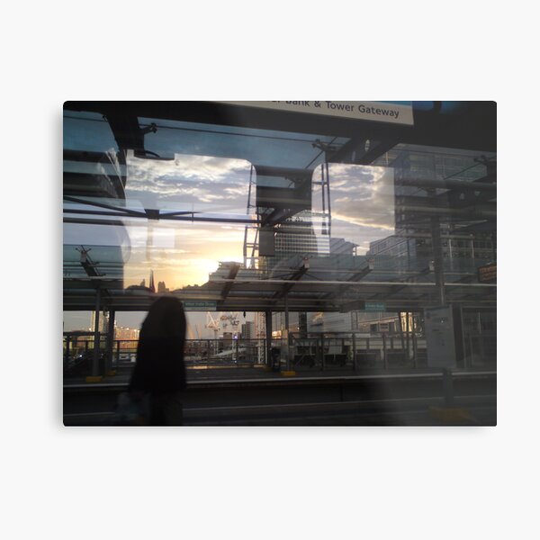 DLR - Docklands Light Refractions Metal Print
