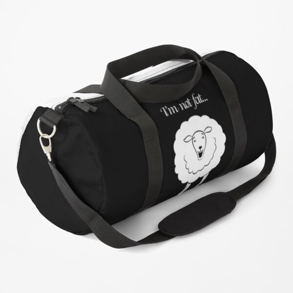 fluffy duffle bag