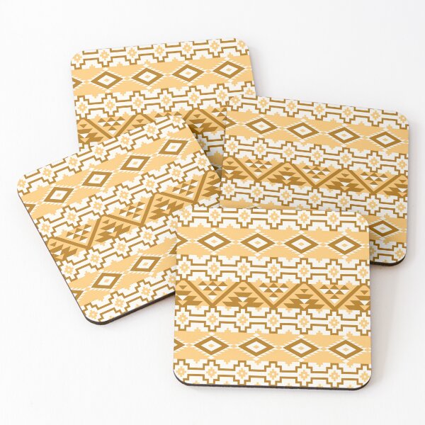 Artikelvorschau, Gold & Burnt Orange Aztec entworfen und verkauft von DirtyAngelFace Shop.