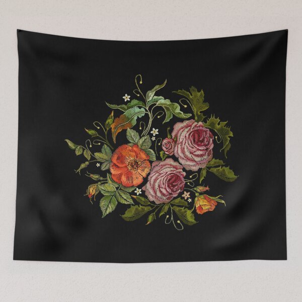 Item preview, Red roses and pink peonies designed and sold by matrioshka.