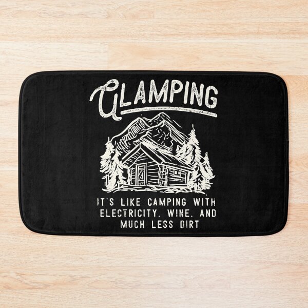 Item preview, Glamping Luxury Hike Campfire Camper Wanderlust Outdoor Mountains Boy Scout Woods Travel Gift Idea designed and sold by SimonGs.