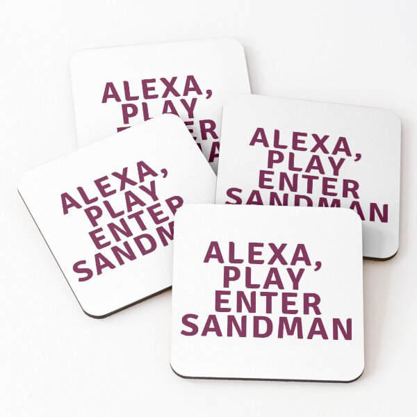 Item preview, Alexa, Play Enter Sandman Maroon designed and sold by emily-crabtree.