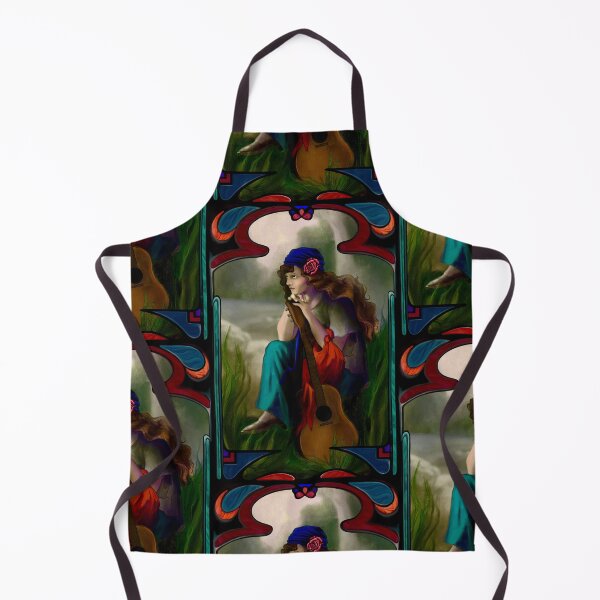Item preview, Art Nouveau guitarist designed and sold by LBDowling.