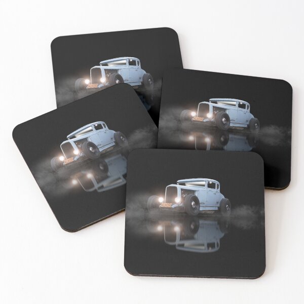 Item preview, 1930 Light Blue Ford Model A 5 Window Coupe for Black Background designed and sold by lensesandwheels.