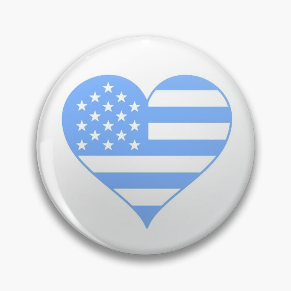 Item preview, Carolina Blue Flag Heart  designed and sold by Sleepygirl2010.