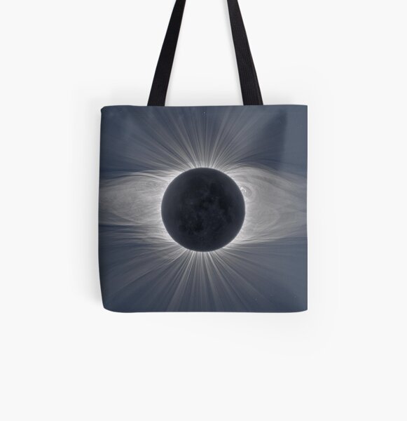 Beautiful image of the Sun&#39;s corona during a solar eclipse All Over Print Tote Bag