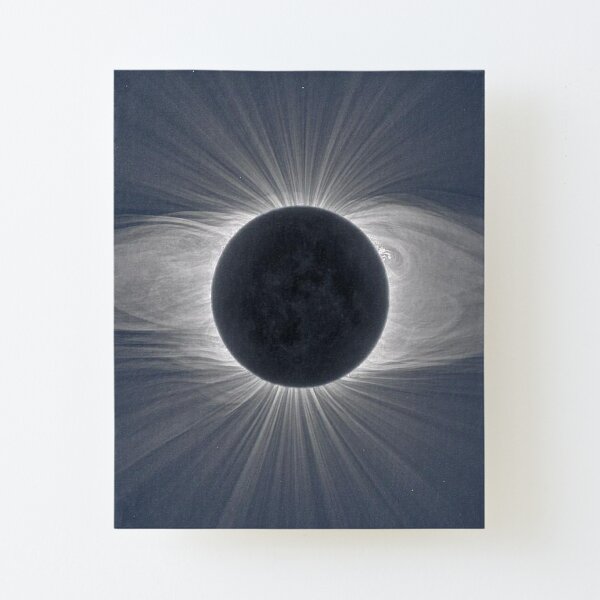 Beautiful image of the Sun&#39;s corona during a solar eclipse Canvas Mounted Print