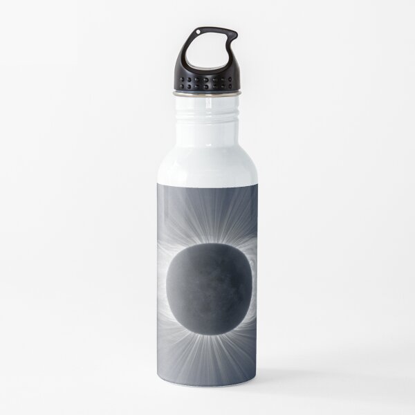 Beautiful image of the Sun&#39;s corona during a solar eclipse Water Bottle