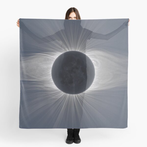 Beautiful image of the Sun&#39;s corona during a solar eclipse Scarf