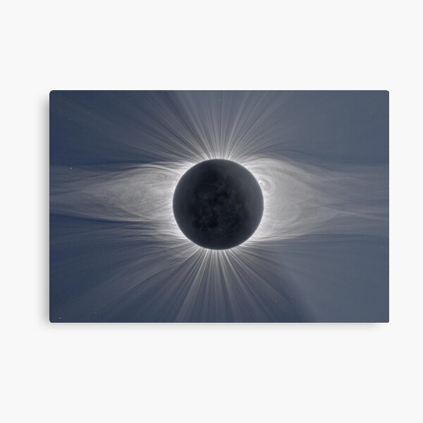 Beautiful image of the Sun&#39;s corona during a solar eclipse Metal Print