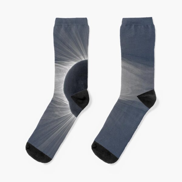 Beautiful image of the Sun&#39;s corona during a solar eclipse Socks