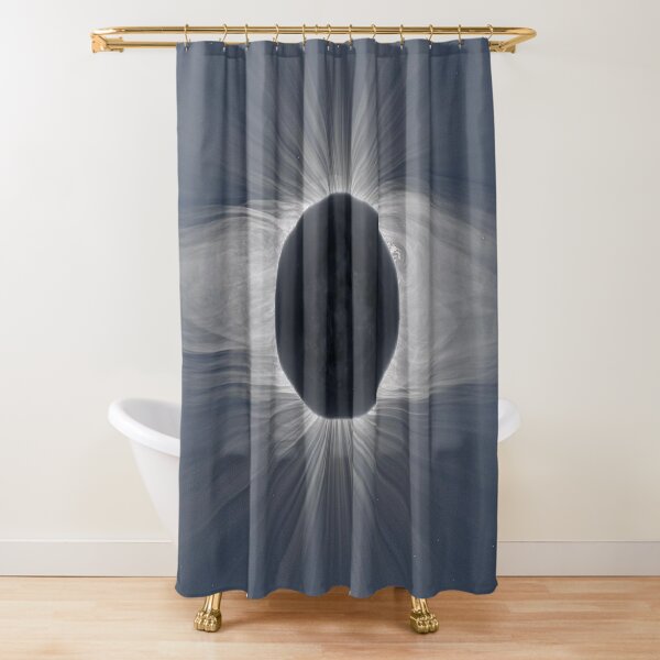 Beautiful image of the Sun&#39;s corona during a solar eclipse Shower Curtain
