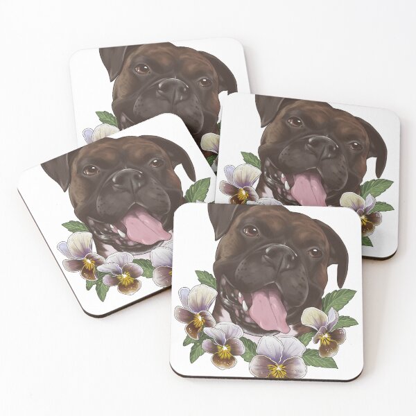 Item preview, Duke with Frosted Chocolate Pansies designed and sold by Paige Penrose.