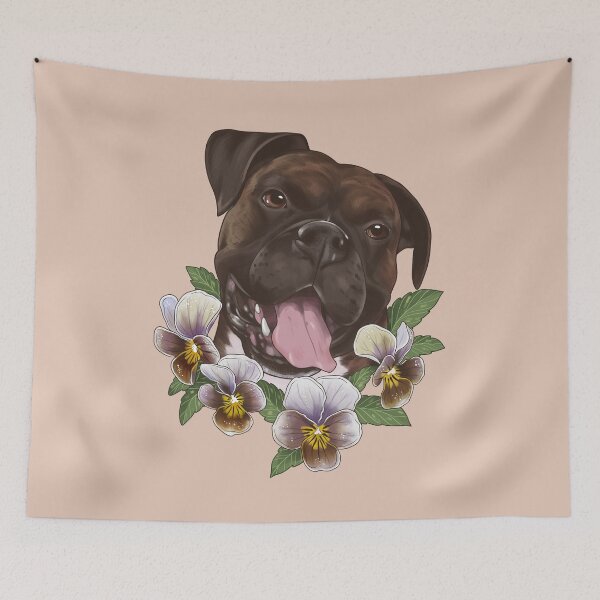 Item preview, Duke with Frosted Chocolate Pansies designed and sold by Paige Penrose.