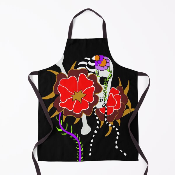 Item preview, The skull and the red and purple flowers designed and sold by Astralia.