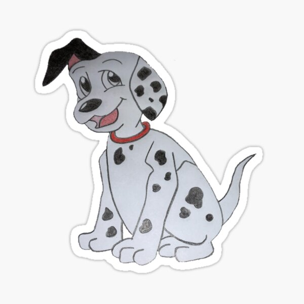 "Dalmatian Dog" Sticker by summervibezz04 Redbubble