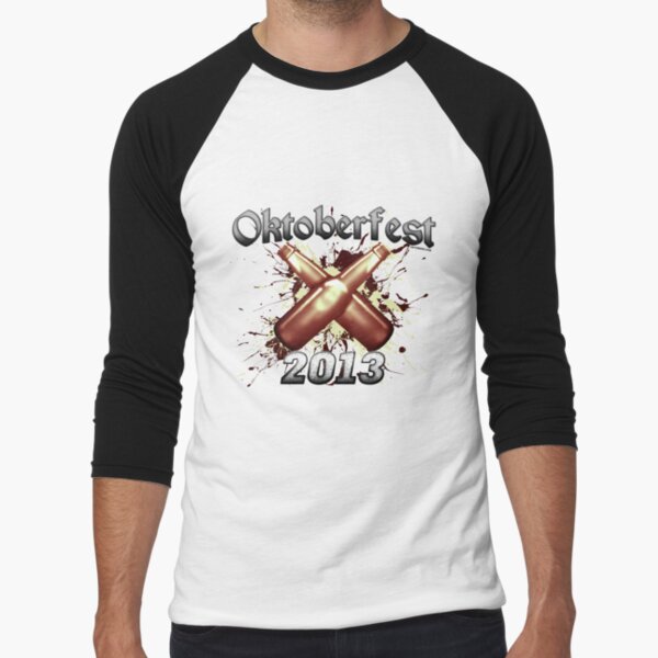 Oktoberfest Beer Bottles 2013 Baseball ¾ Sleeve T-Shirt
