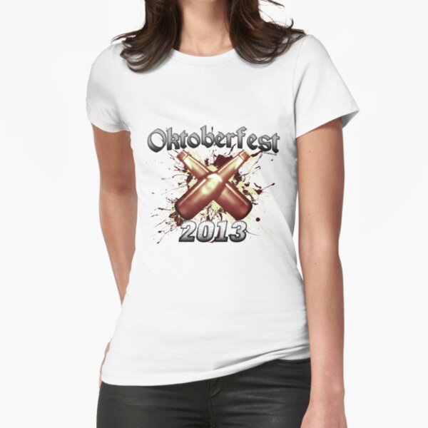Oktoberfest Beer Bottles 2013 Fitted T-Shirt