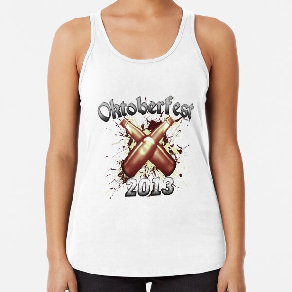 Oktoberfest Beer Bottles 2013 Racerback Tank Top