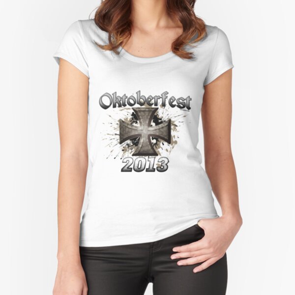 Oktoberfest Iron Cross 2013 Fitted Scoop T-Shirt