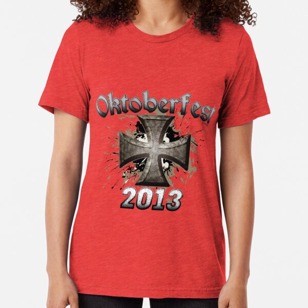 Oktoberfest Iron Cross 2013 Tri-blend T-Shirt