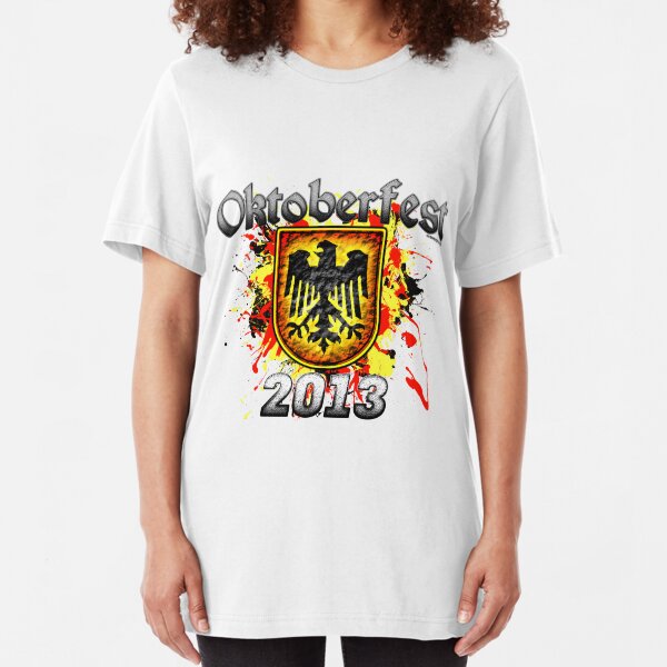 Oktoberfest Eagle Shield 2013 Slim Fit T-Shirt