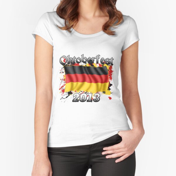 Oktoberfest German Flag 2013 Fitted Scoop T-Shirt