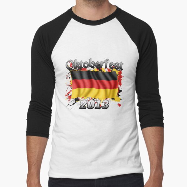 Oktoberfest German Flag 2013 Baseball ¾ Sleeve T-Shirt