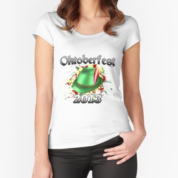 Oktoberfest German Hat 2013 Fitted Scoop T-Shirt