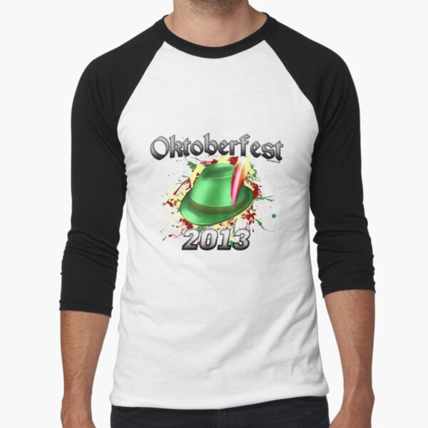 Oktoberfest German Hat 2013 Baseball ¾ Sleeve T-Shirt
