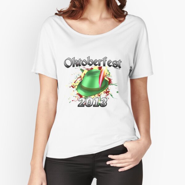 Oktoberfest German Hat 2013 Relaxed Fit T-Shirt