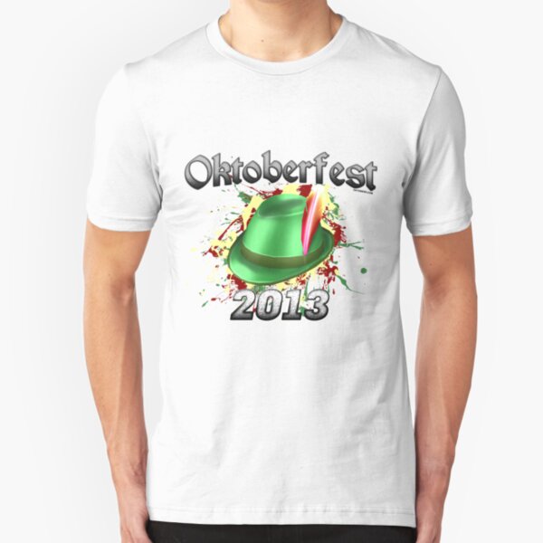 Oktoberfest German Hat 2013 Slim Fit T-Shirt