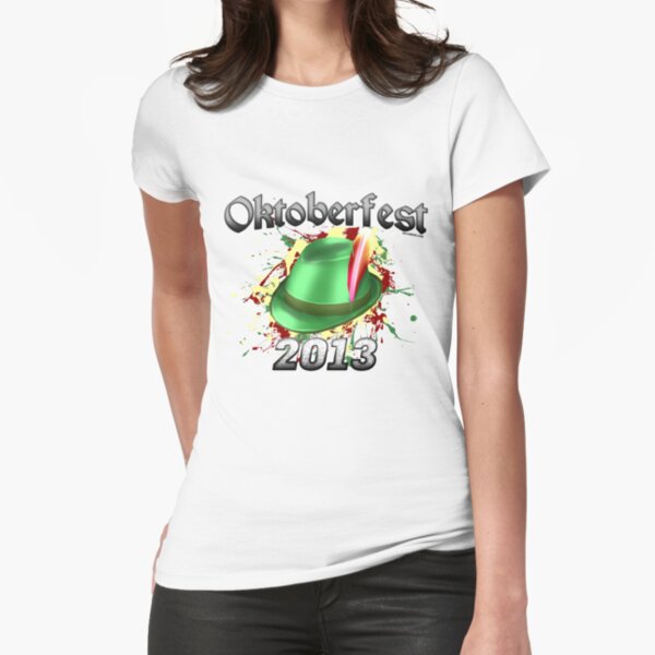 Oktoberfest German Hat 2013 Fitted T-Shirt